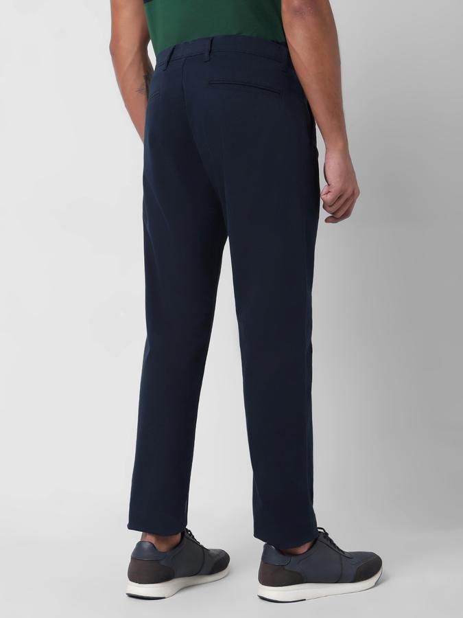 Men Slim Fit Flat-Front Pants image number 3