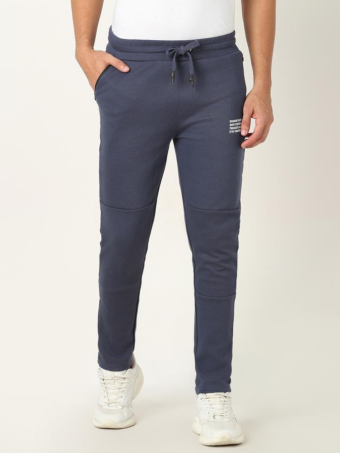 Men Straight Fit Flat-Front Trousers