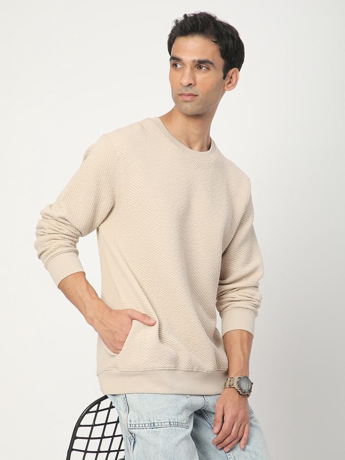 Full Sleeve Solid Men Sweatshirt