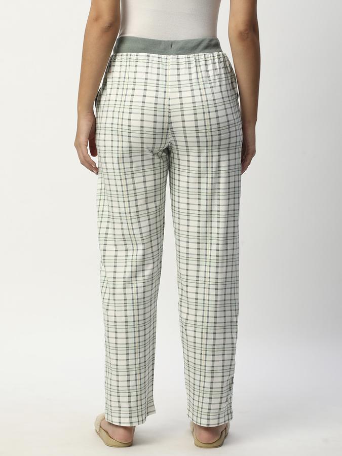 Women Checkered Pyjamas with Drawstring Waist image number 2