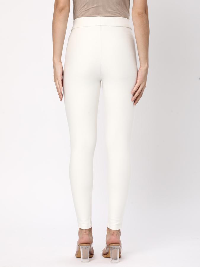 Women Skinny Fit Pants with Elasticated Waistband image number 2