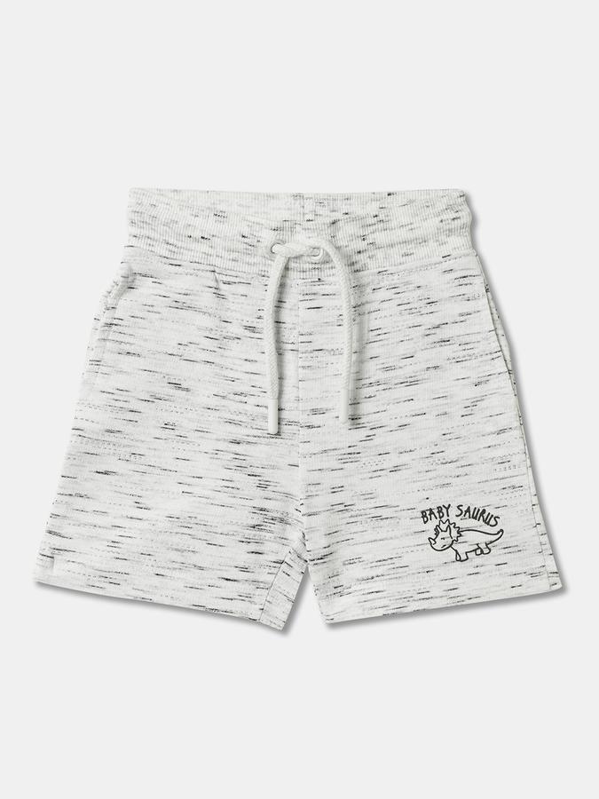 Boys Pack of 2 Typographic Print Regular Fit Shorts image number 2