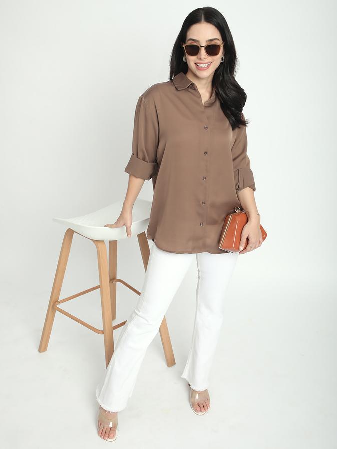 Women Solid Casual Shirt image number 1