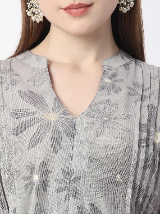 Women Printed Straight Kurta  image number 3