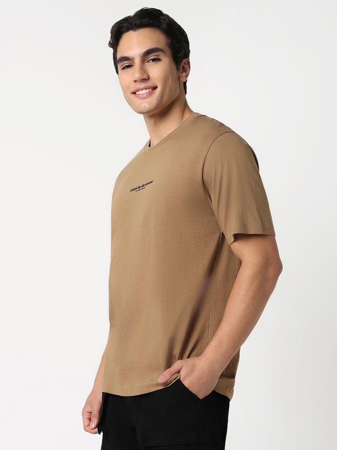 Solid Men Round Neck T-Shirt  image number 2