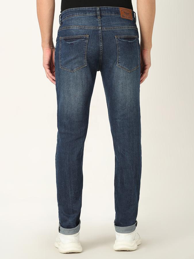 Men Tapered Fit Jeans with 5-Pocket Styling image number 3