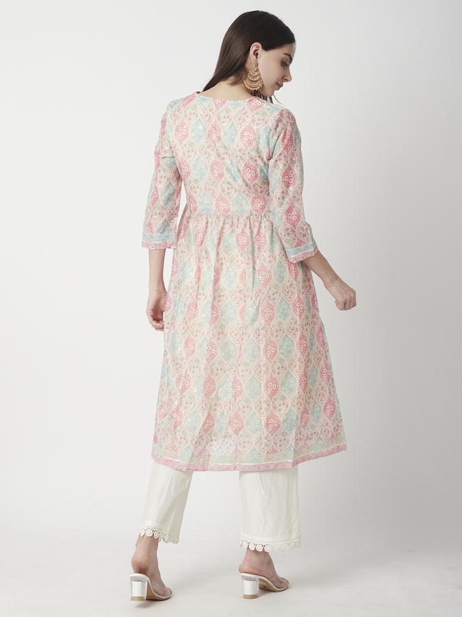 Women Floral Print A-line Kurta  image number 2