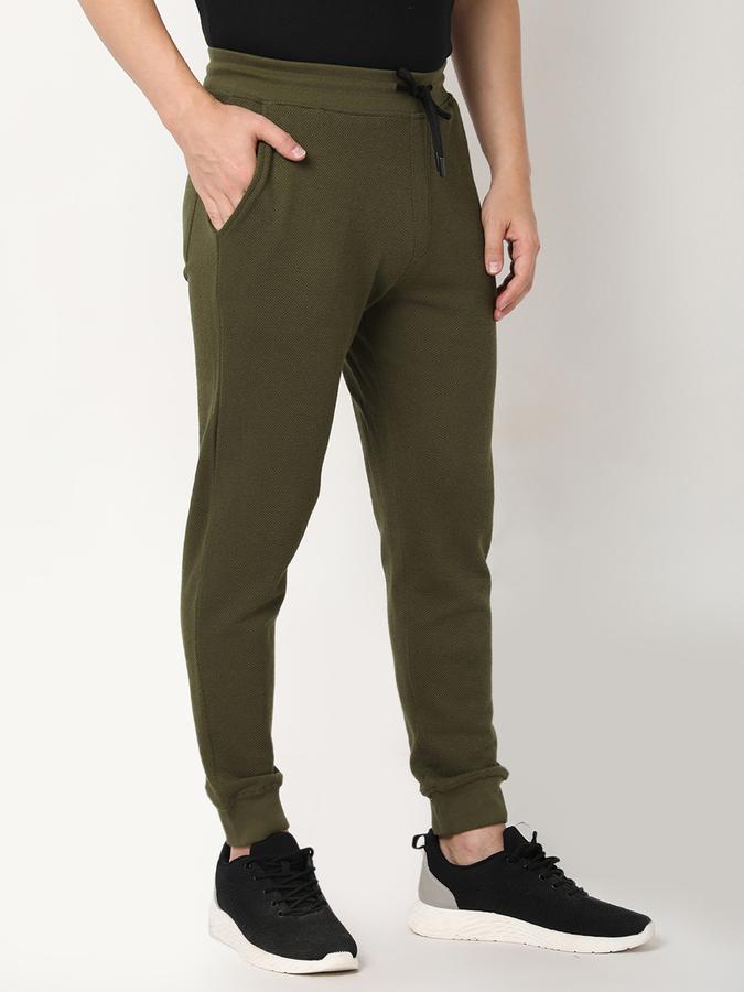 Men Flat-Front Relaxed Fit Jogger Pants image number 2