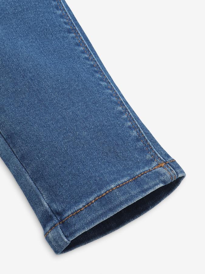 Girls Mid-Rise Tapered Jeans image number 3