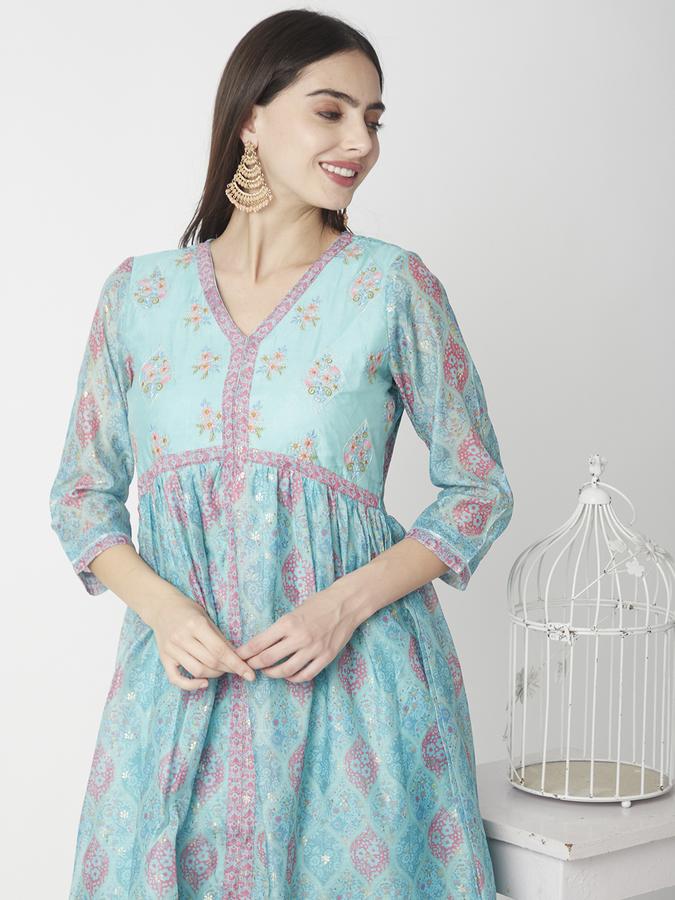 Women Floral Print A-line Kurta 