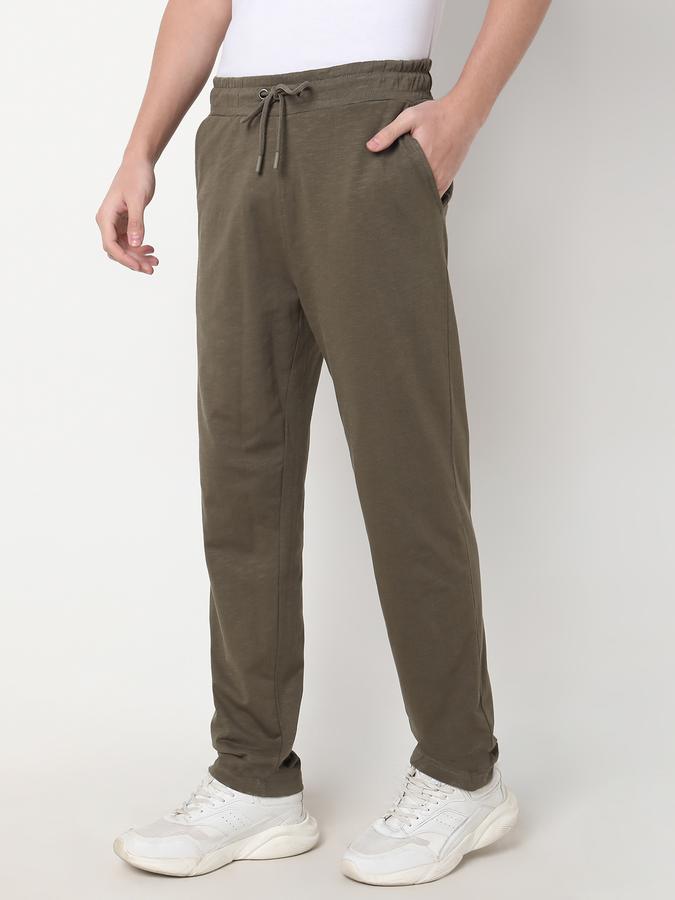 Men Joggers with Drawstring Waist & Insert Pockets image number 1