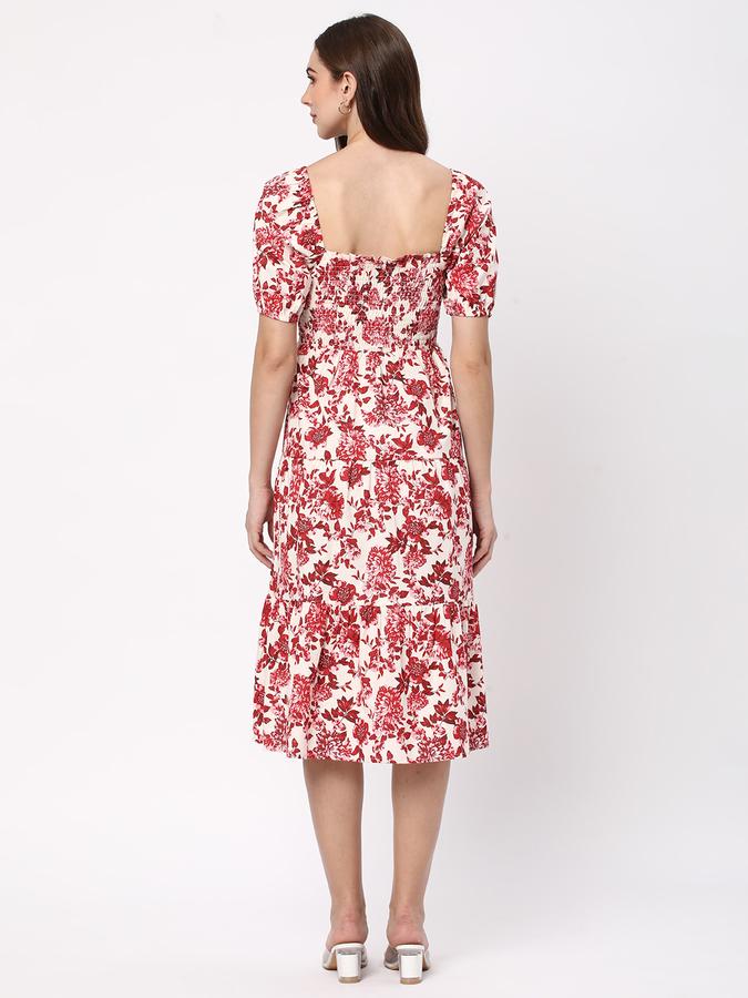 Floral Print A-Line Dress image number 2