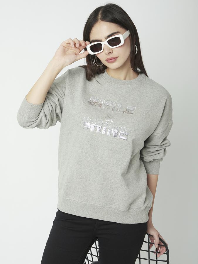 Full Sleeve Graphic Print Women Sweatshirt