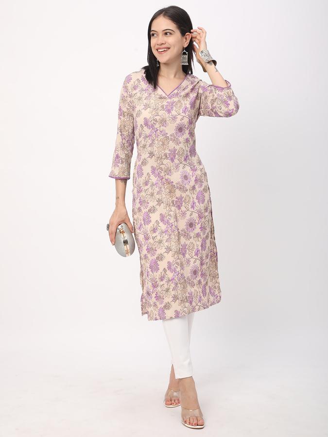 Women Printed A-line Kurta image number 1