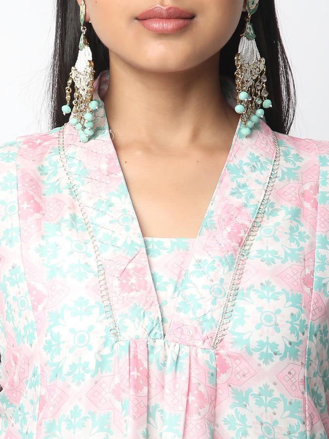 Women Printed A-line Kurta  image number 3